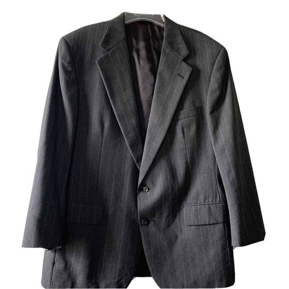 Vintage Polo University Club Ralph Lauren  Stripe Suit Jacket Blazer Made in USA